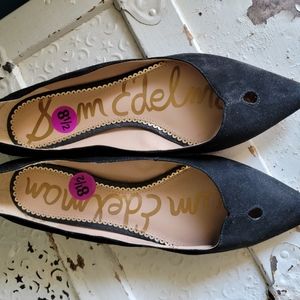 (Sam Edelman) Carolina Black Suede Flats